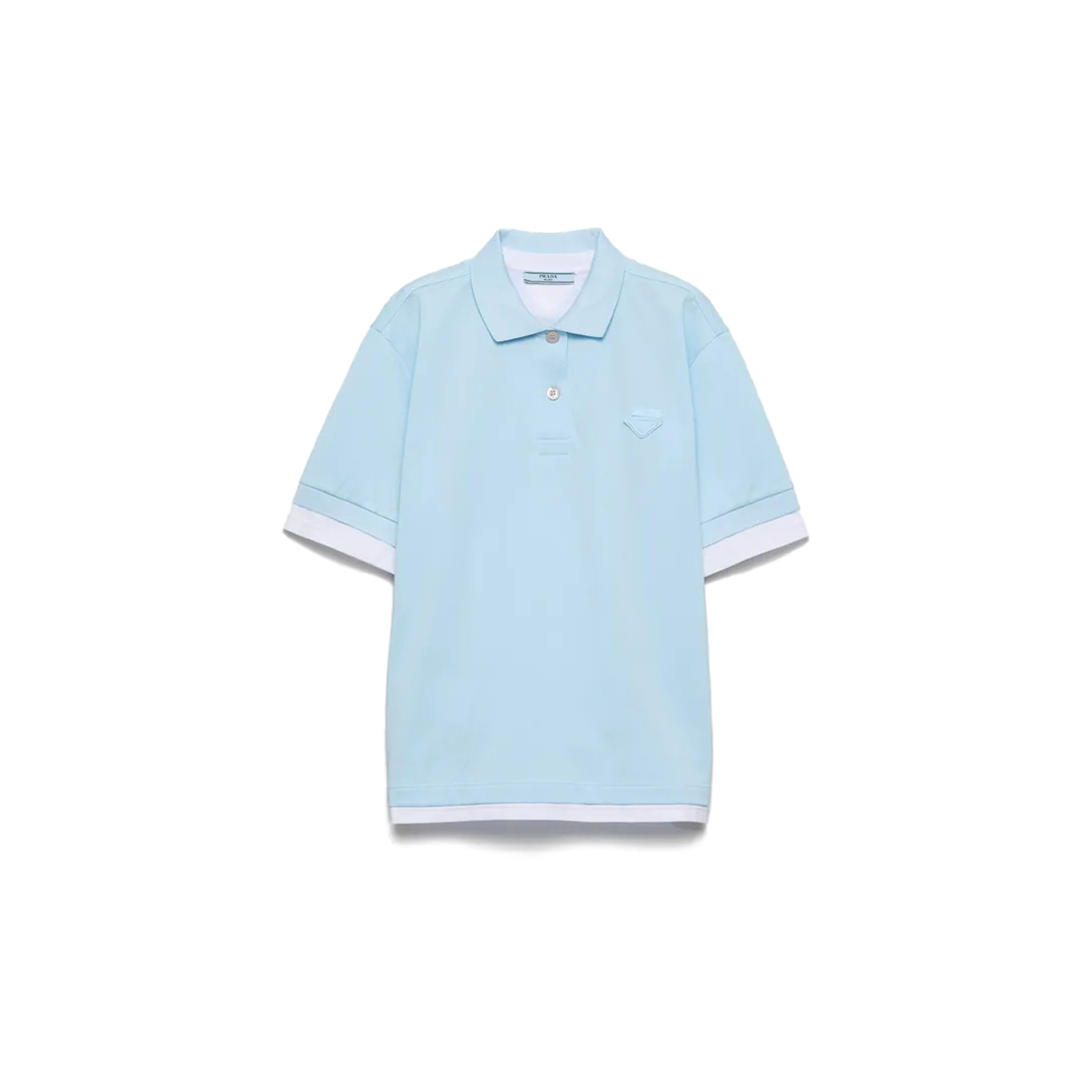 PRADA PIQUÉ AND JERSEY POLO SHIRT 39586